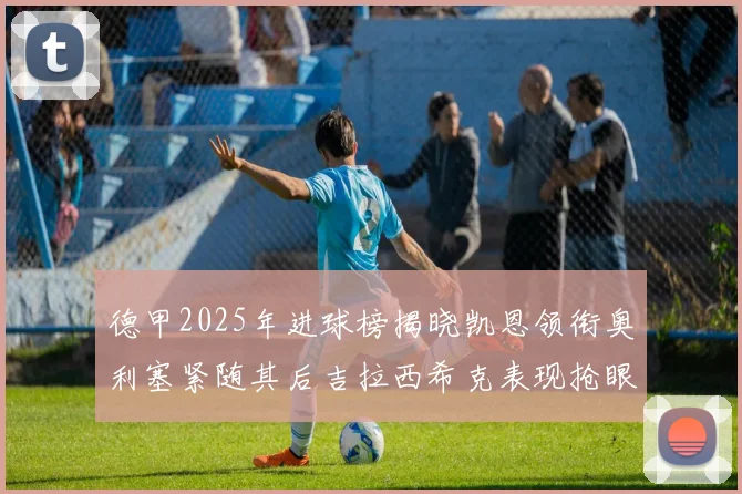 德甲2025年进球榜揭晓凯恩领衔奥利塞紧随其后吉拉西希克表现抢眼